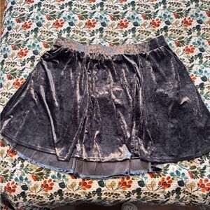 Torrid Shimmering Velvet Skater Skirt